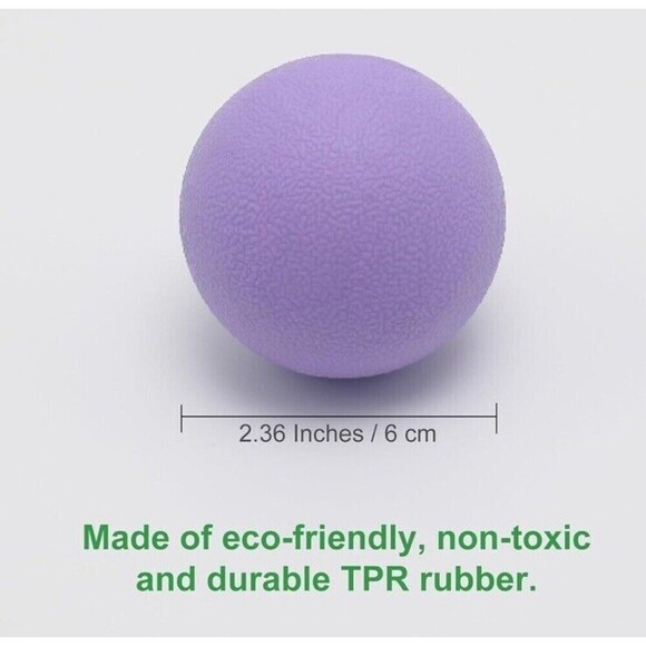 Massage Lacrosse Balls Myofascial Release Yoga Deep Tissue Massage Trigger Point - Picture 3 of 7